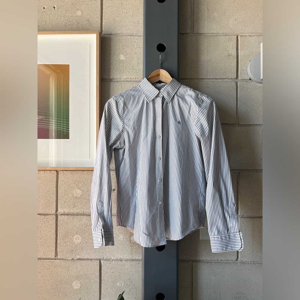 Ralph Lauren Petite Non-Iron Striped Shirt